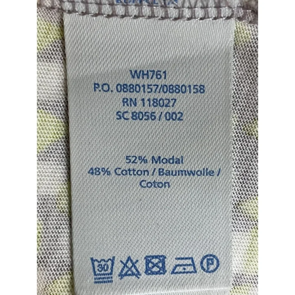Boden Dress US Size 4P Gray & Lime Green Print Cap Sleeve Jersey Pockets EUC - Picture 10 of 14